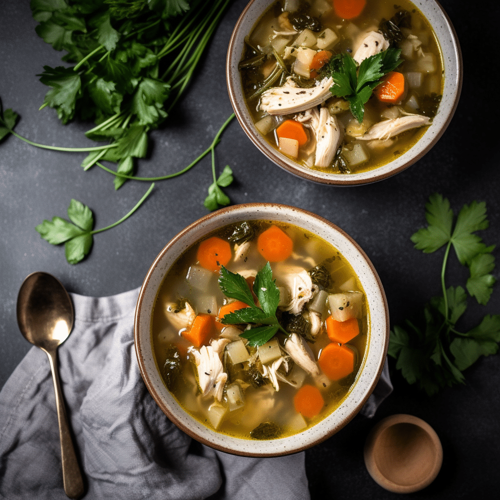 Chunky Turkey Spinach Soup Recipe