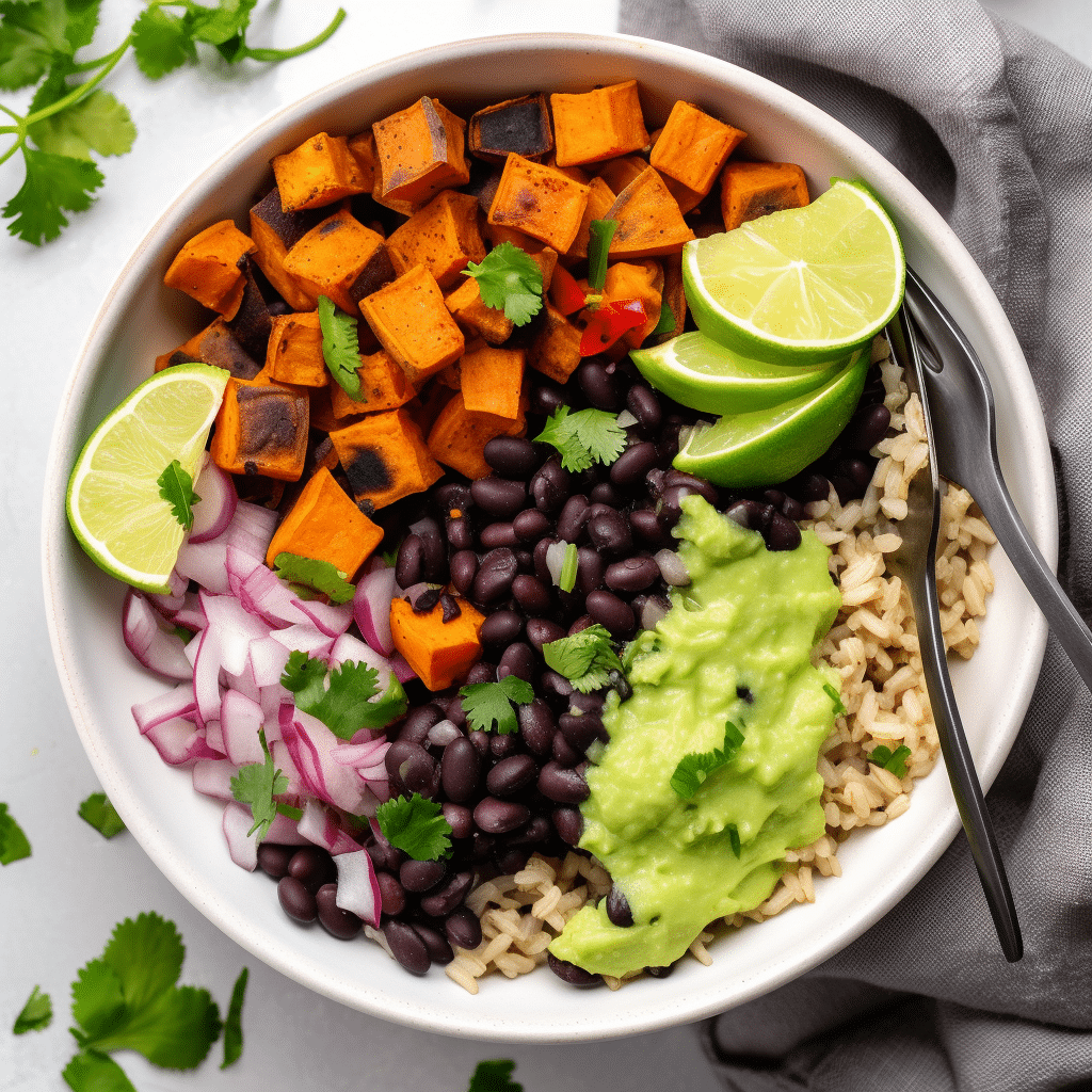 Sweet Potato Black Bean Rice Bowl Recipe