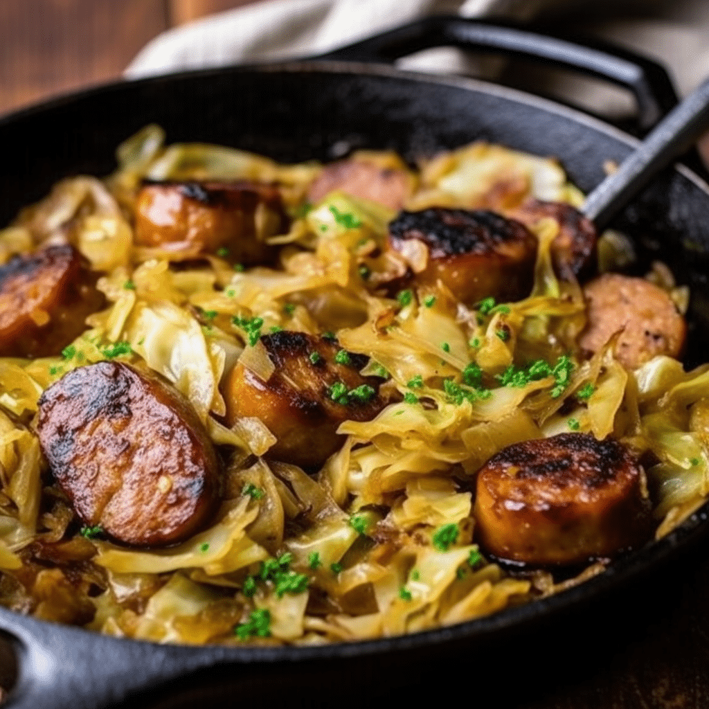 Sausage and Cabbage Skillet Recipe