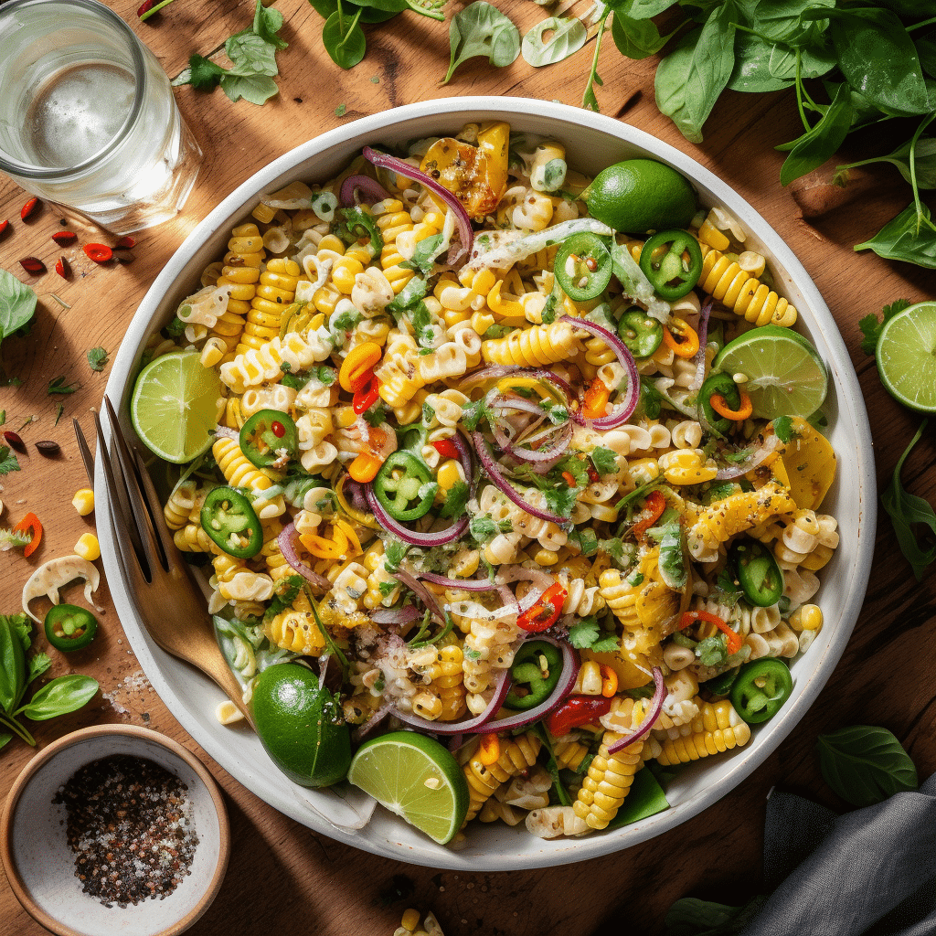 Elote Pasta Salad (Street Corn Pasta Salad) Recipe
