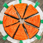 Carrot-Shaped Vegan Easter Brownies Recipe