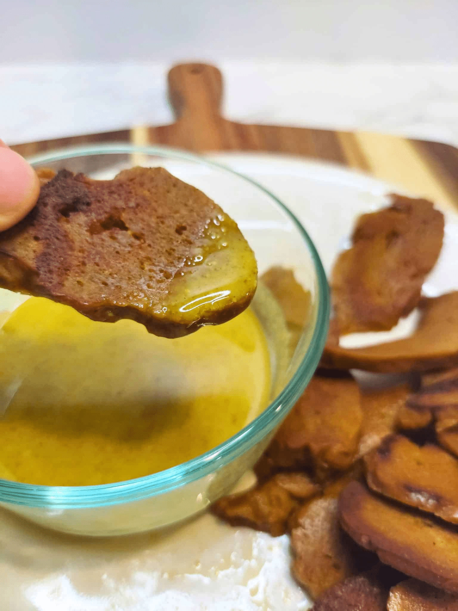 Seitan Strips with Mustard Dip Recipe