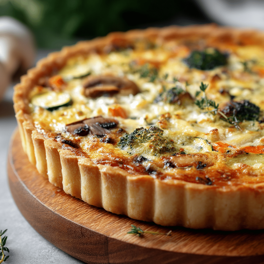 Delicious Springtime Vegetable Quiche Recipe