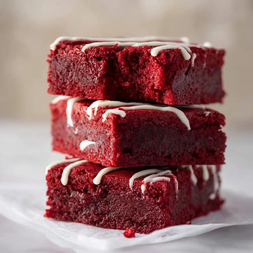 The Best Fudgy Red Velvet Brownies Recipe - Recipe Image