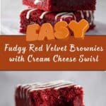 The Best Fudgy Red Velvet Brownies Recipe