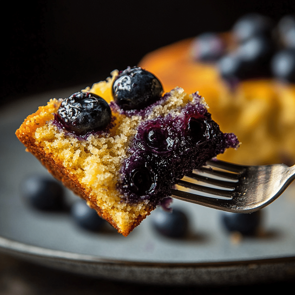 Vegan Blueberry Upside-Down Cake Recipe (with Whole Grains & Zero Fuss)