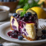 Blueberry and Lemon Japanese Cheesecake Recipe