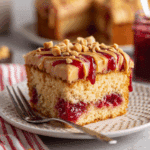 Peanut Butter and Jelly Poke Cake Recipe