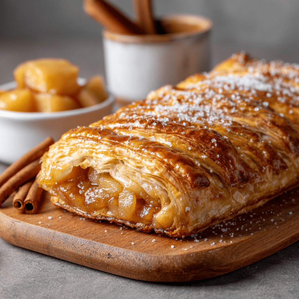 Braided Apple Puff Pastry Recipe