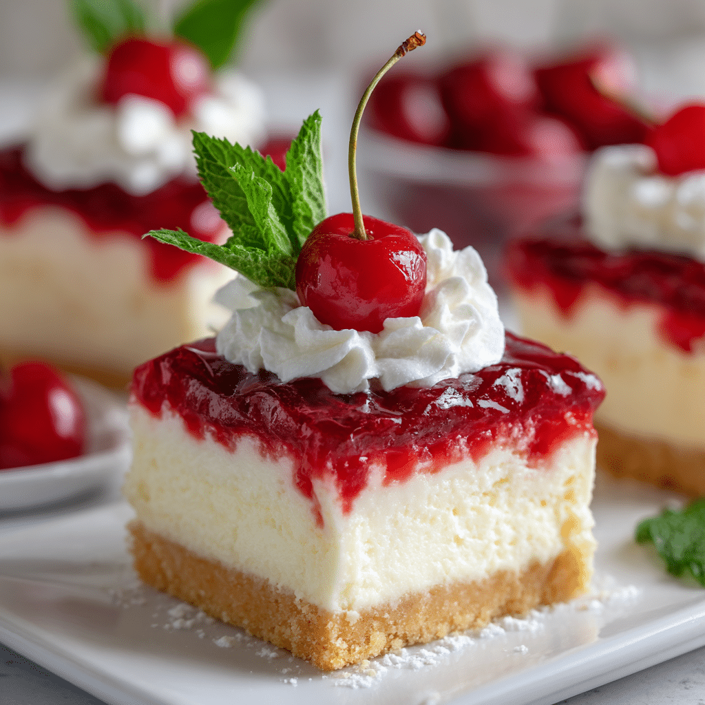 Layered Cherry Cheesecake Dessert Recipe