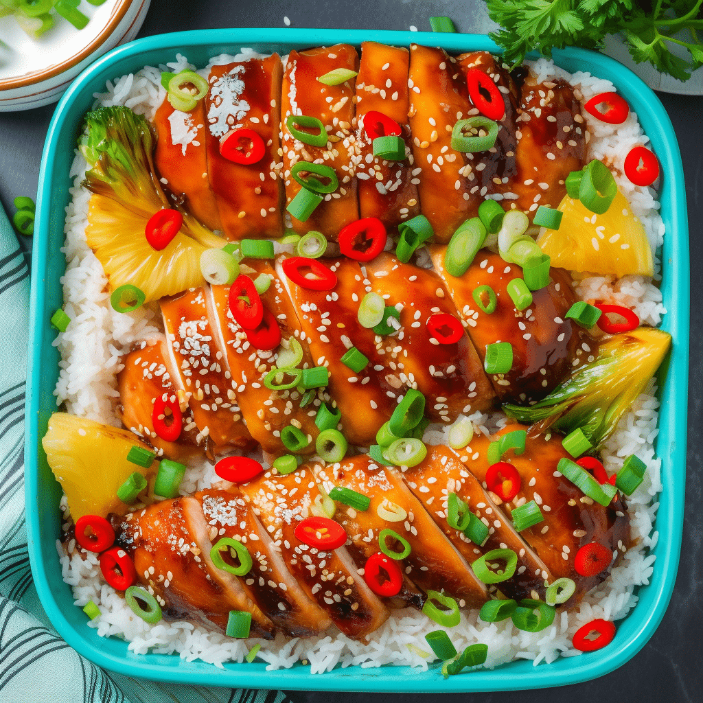 Baked Teriyaki Chicken and Rice Recipe