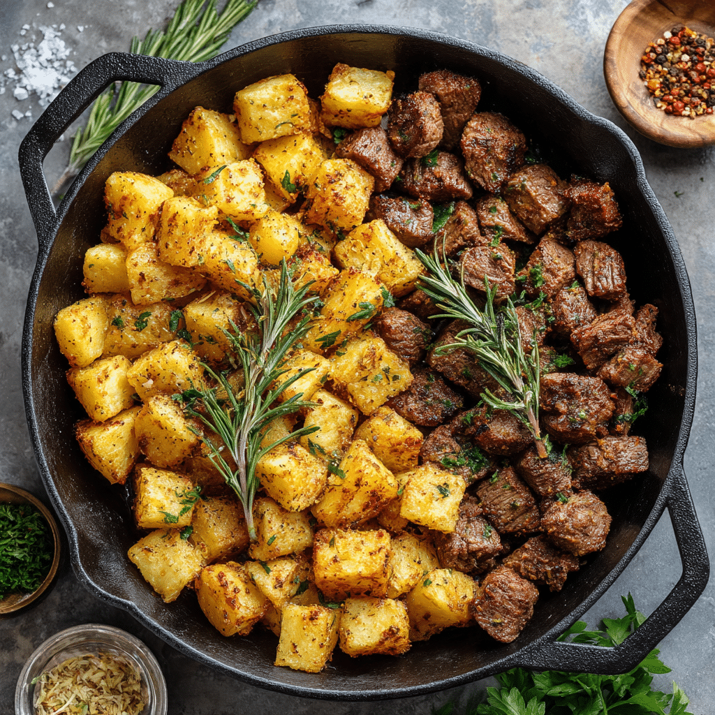 Steak Bites and Potatoes Recipe