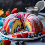 Red White & Blue Marble Cake Recipe