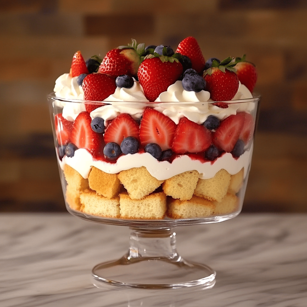 Red White and Blue Trifle Recipe