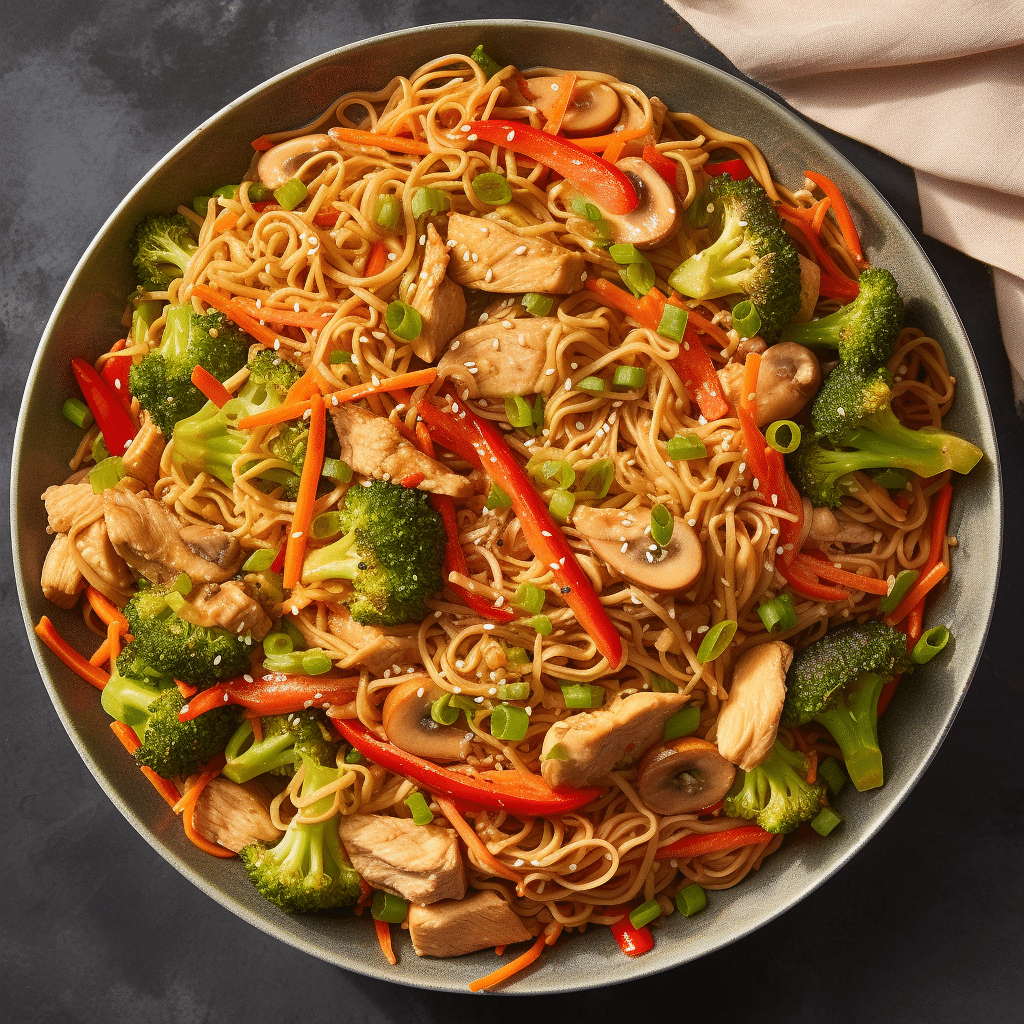 15-Minute Chicken, Vegetable, and Ramen Noodle Stir Fry Recipe