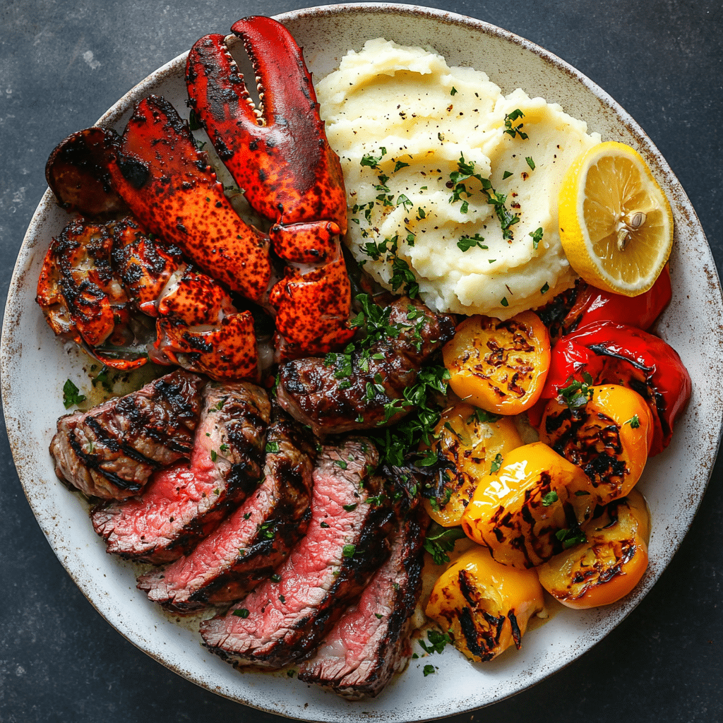 Surf and Turf Steak and Lobster Tails Recipe