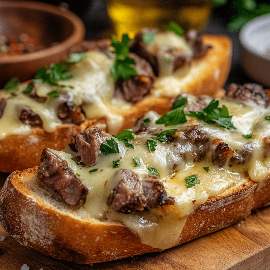 Philly Cheesesteak Cheesy Bread Recipe