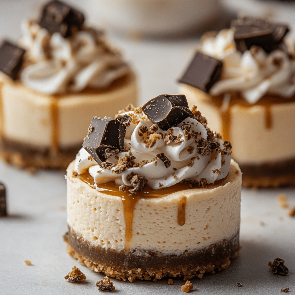 Decadent Chocolate Peanut Butter Mini Cheesecakes Recipe