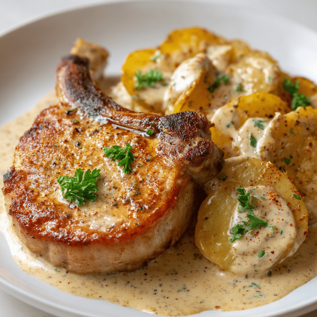 Best Pork Chop Potato Casserole Recipe