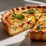 Easy and Delicious Spring Hash Brown Crust Quiche Recipe