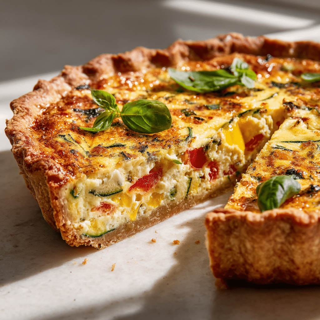 Easy and Delicious Spring Hash Brown Crust Quiche Recipe