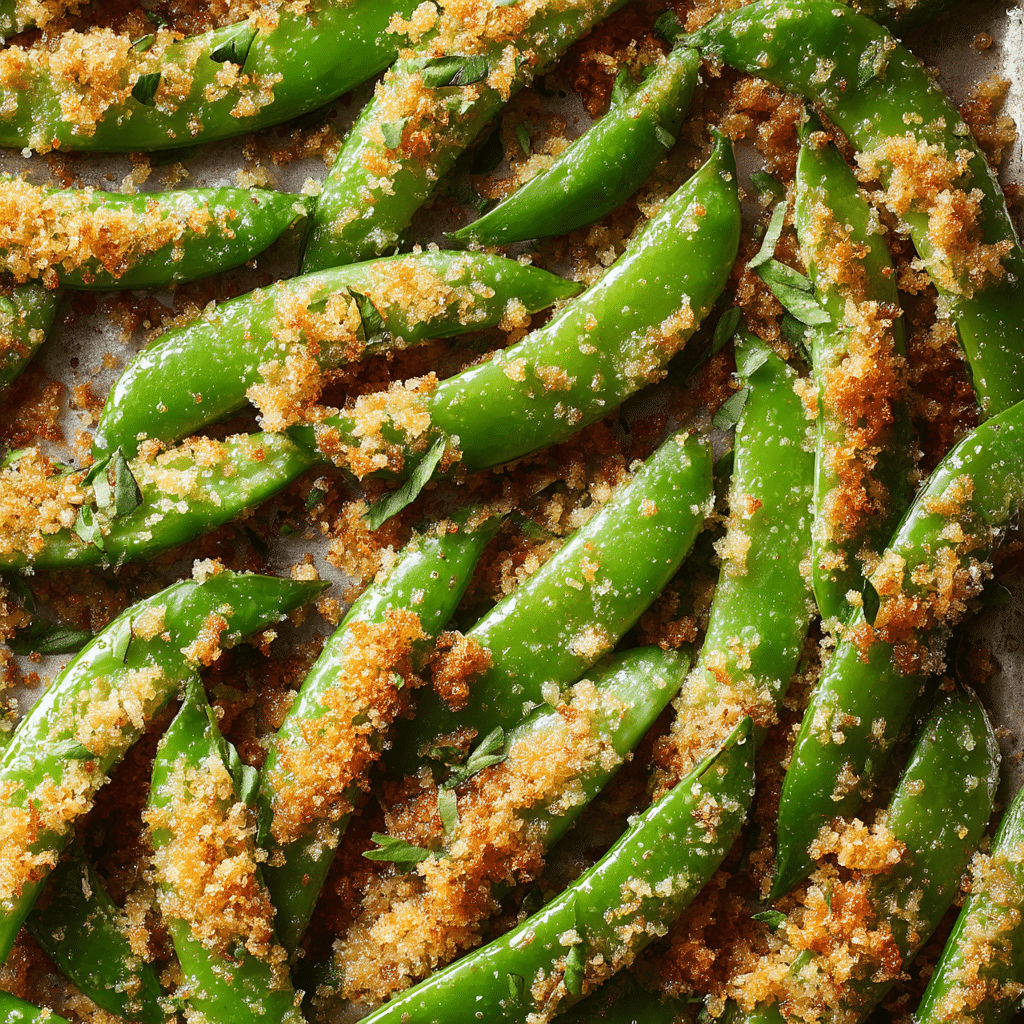 Garlic Parmesan Sugar Snap Peas