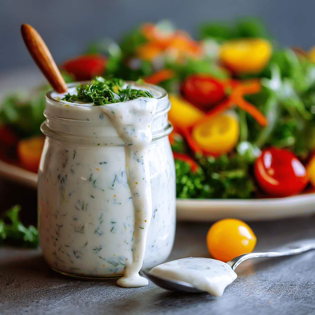 The Best Homemade Ranch Salad Dressing