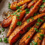 Parmesan Garlic Roasted Carrots