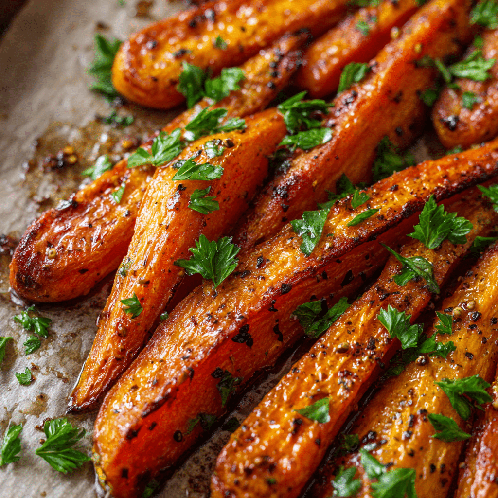 Parmesan Garlic Roasted Carrots