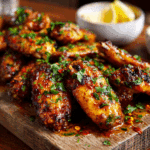 Baked Lemon Garlic Chicken Wings (Easy & Flavorful)