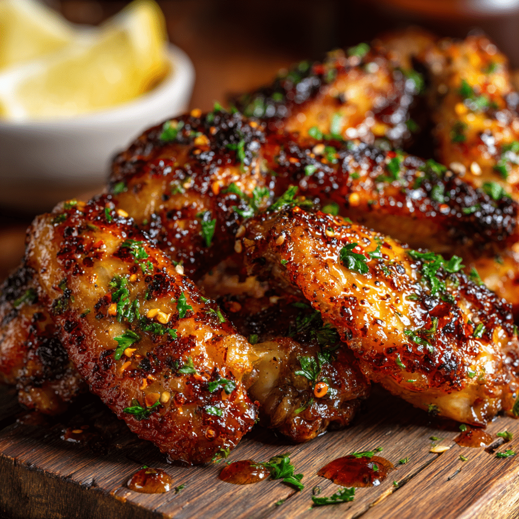 Baked Lemon Garlic Chicken Wings (Easy & Flavorful)