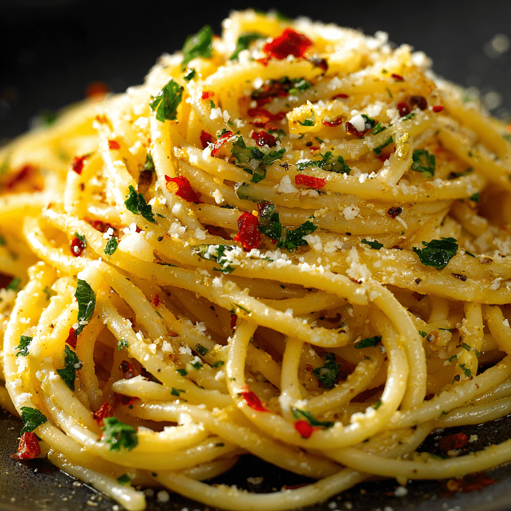 Spaghetti with Garlic and Oil (Aglio E Olio)