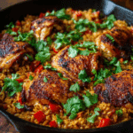 One Pan Spanish Chicken and Rice