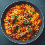 Beef Giouvetsi (Greek Beef Orzo Pasta)