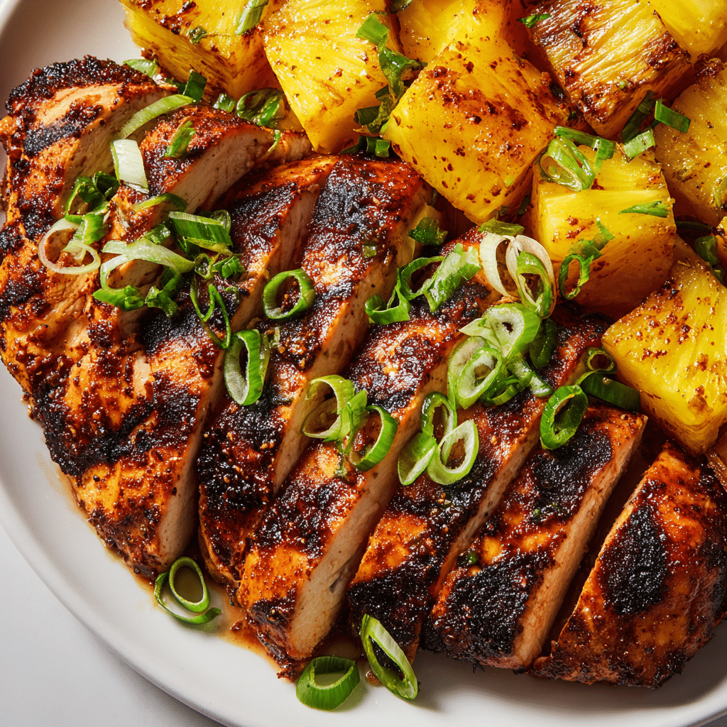 Grilled Aloha Chicken and Pineapple