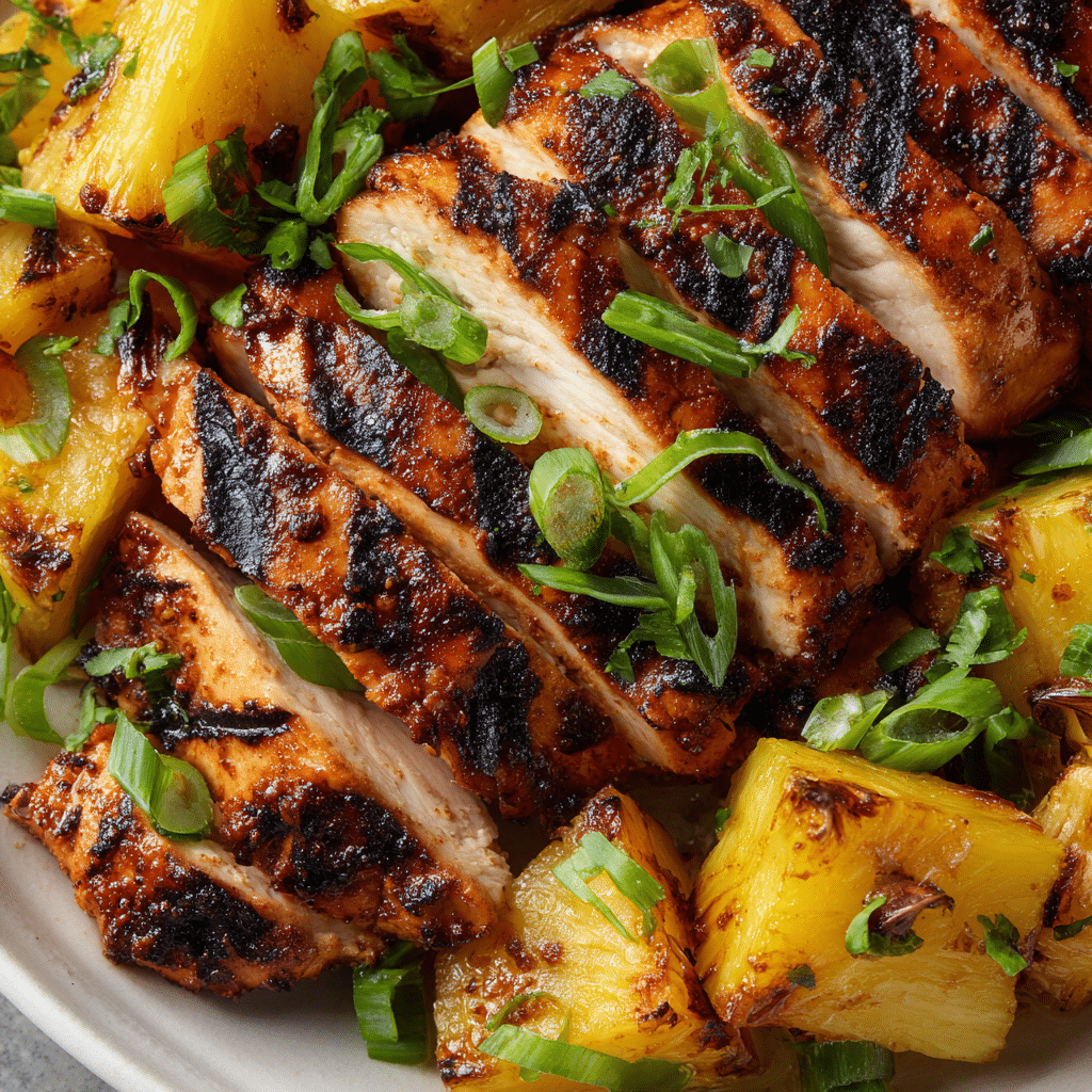 Grilled Aloha Chicken and Pineapple