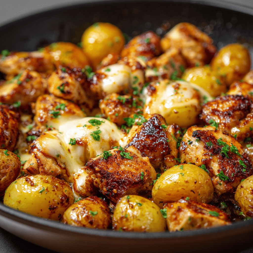 Garlic Parmesan Chicken and Potatoes (One-Pan Dinner)