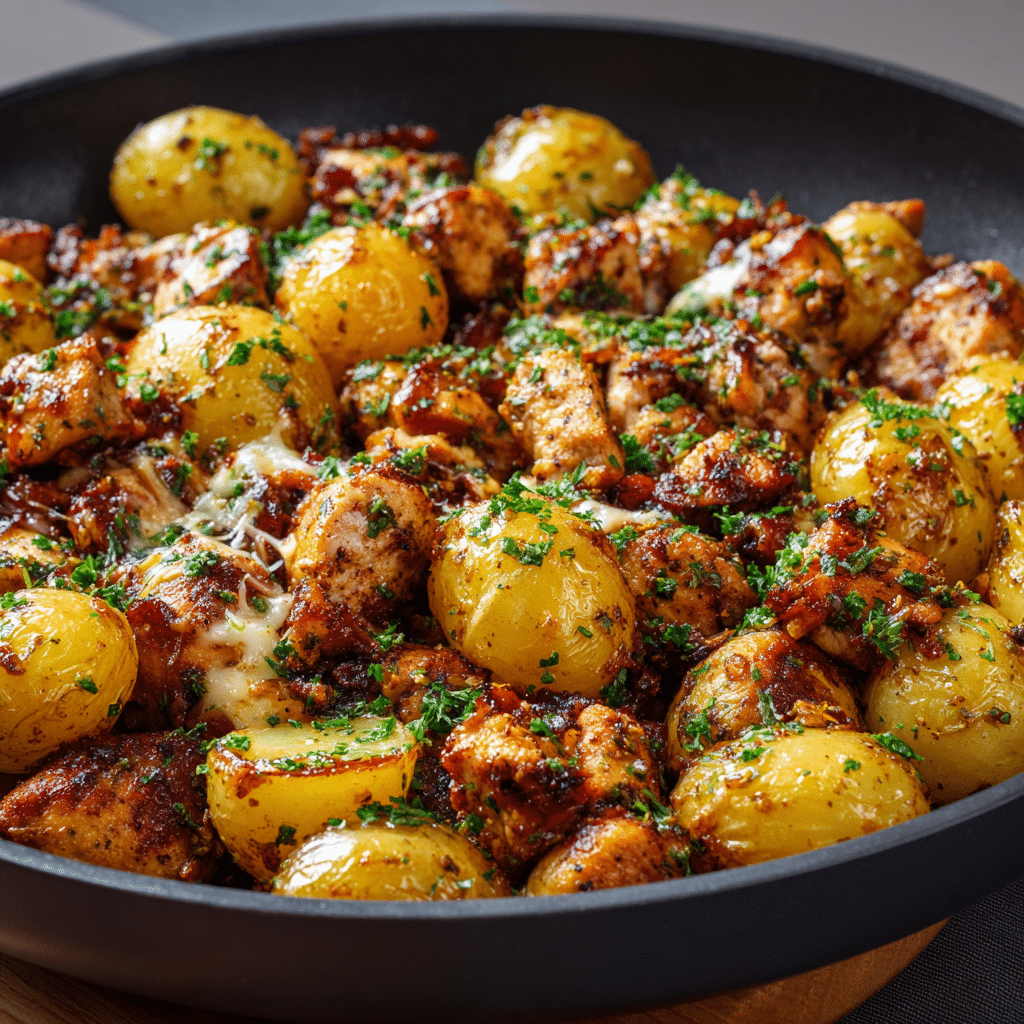 Garlic Parmesan Chicken and Potatoes (One-Pan Dinner)