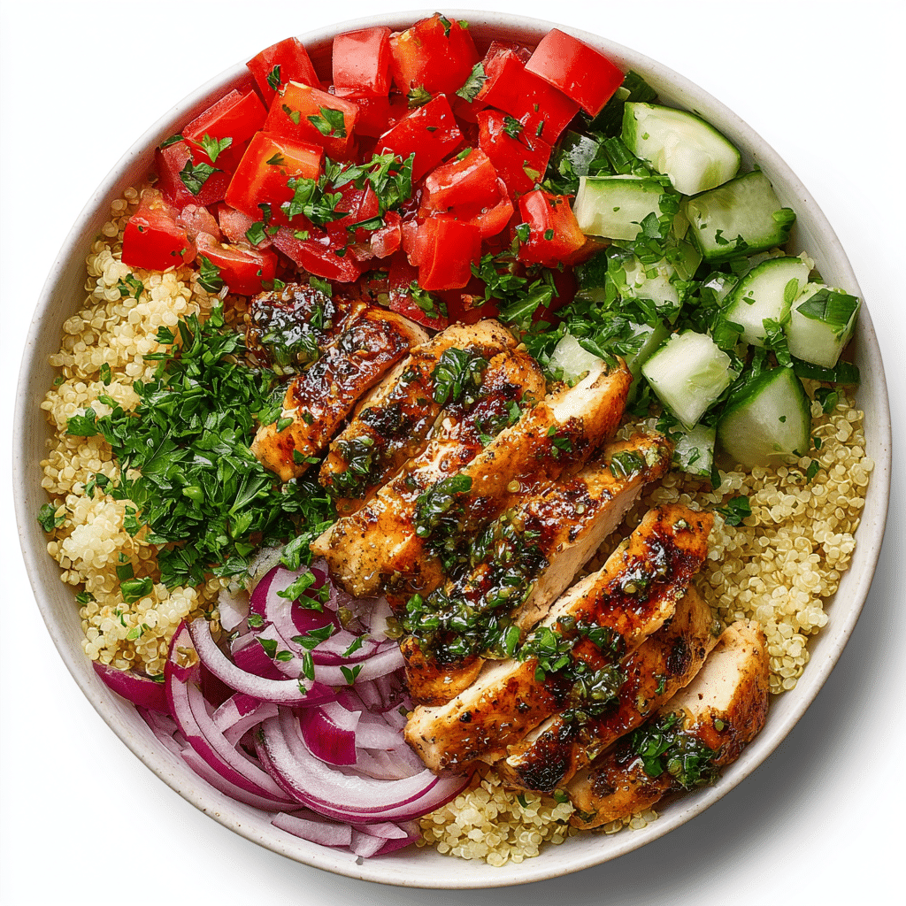 Greek Chicken Quinoa Bowl (Healthy & Flavorful)