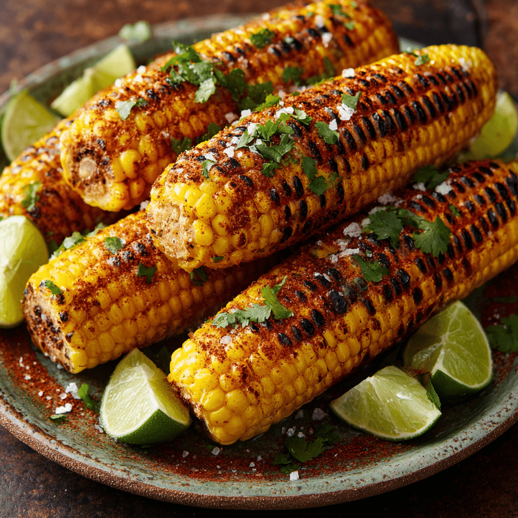 Grilled Corn on the Cob with Chili Lime Butter