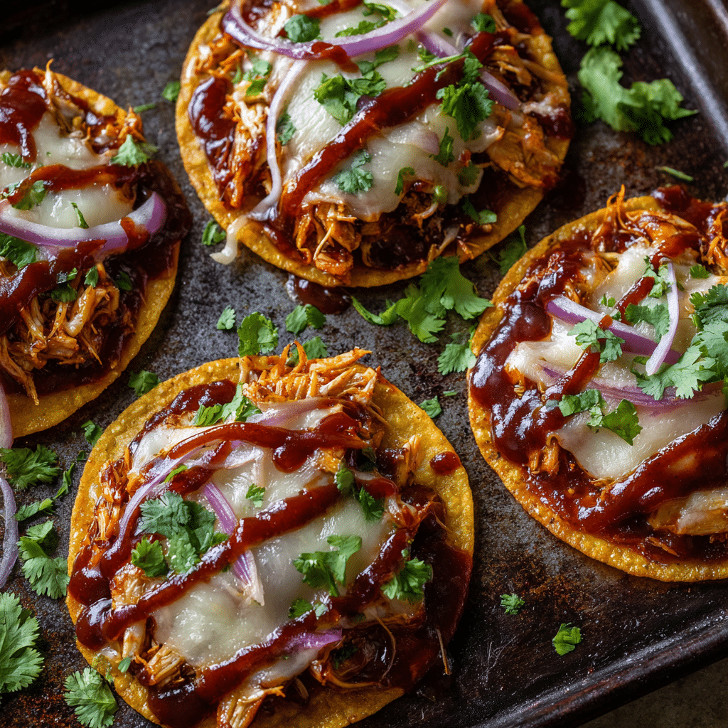 Easy BBQ Chicken Tostadas Recipe