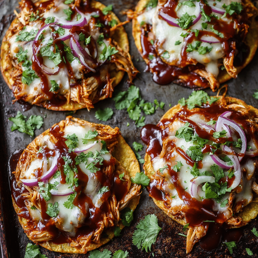 Easy BBQ Chicken Tostadas Recipe