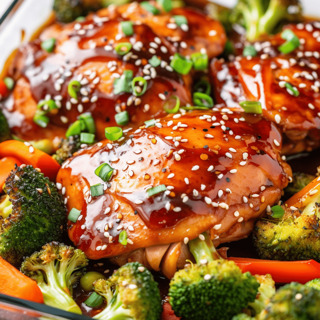 Honey Soy Baked Chicken and Veggies Recipe