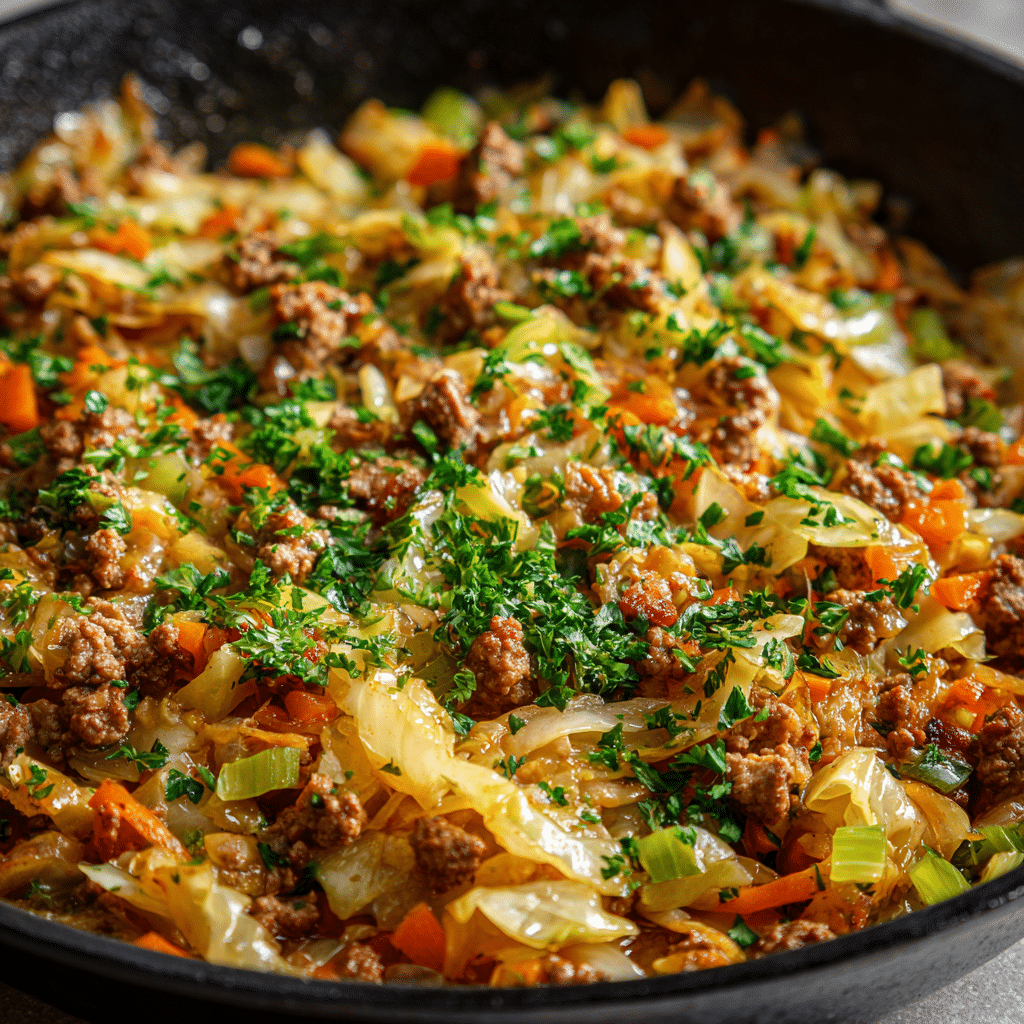 Ground Turkey Cabbage Skillet