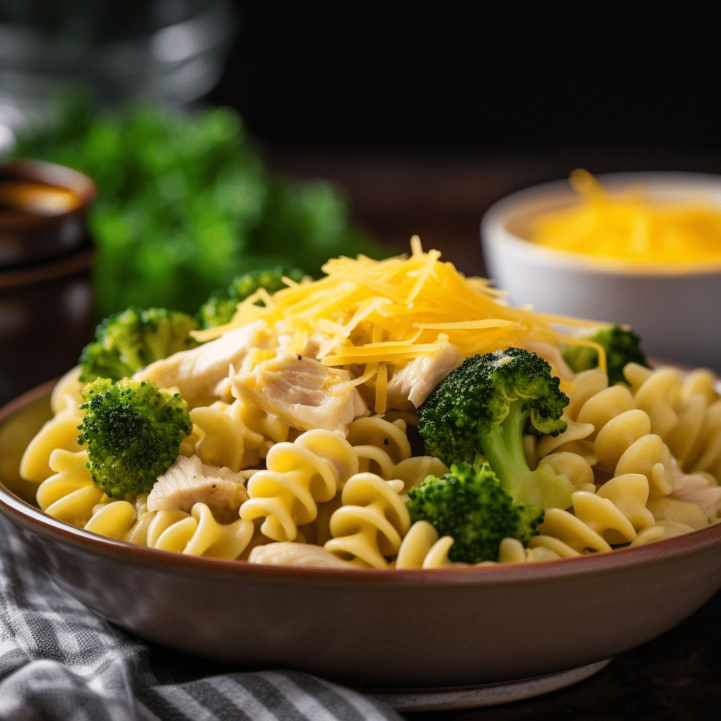 Broccoli Cheddar Mac and Cheese with Chicken Recipe