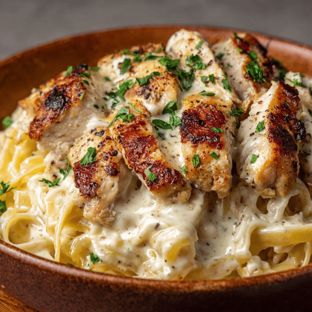 Chicken Alfredo Spaghetti Squash Casserole