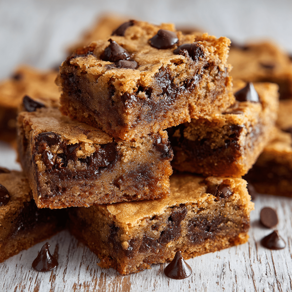 Easy Peanut Butter Chocolate Chip Bars Recipe