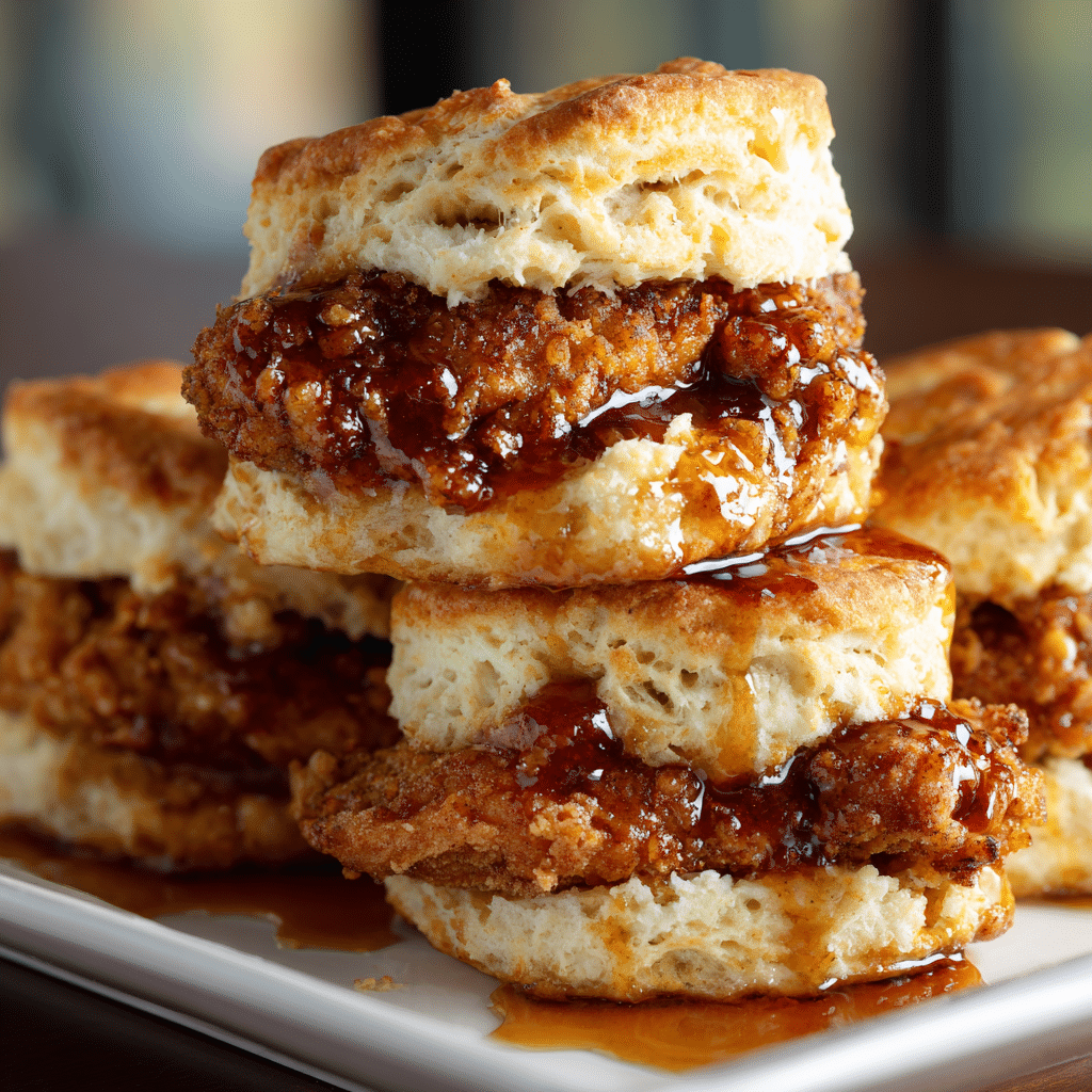 Hot Honey Chicken Biscuits