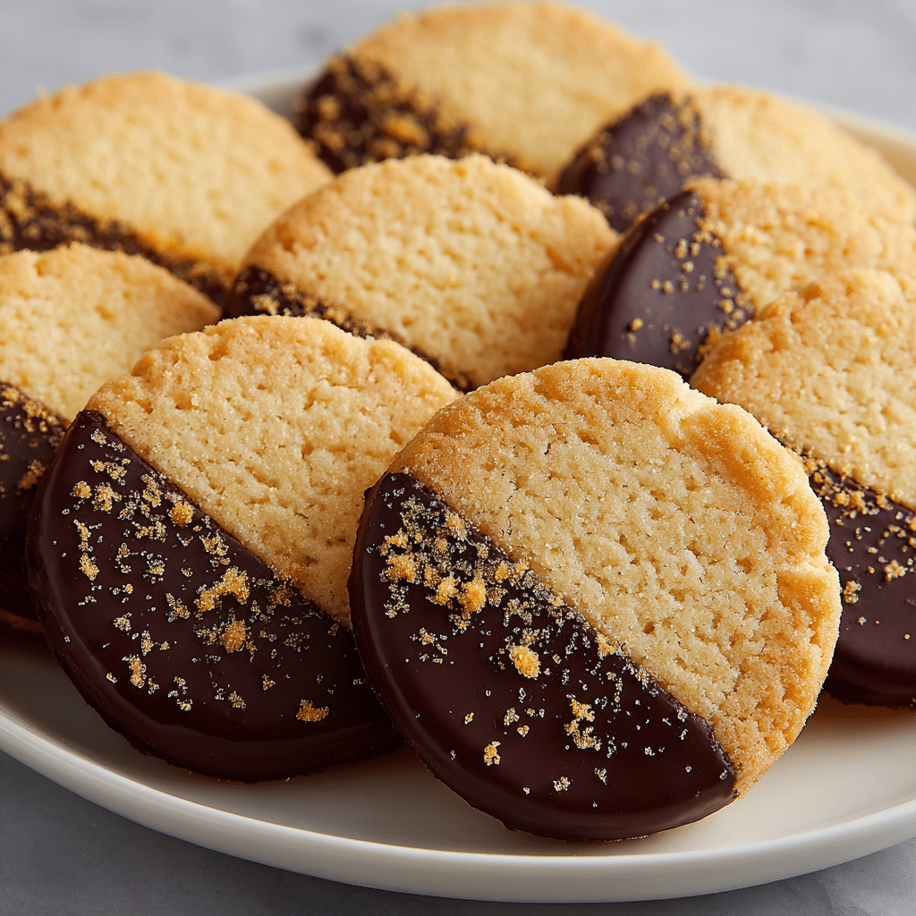 Chocolate Orange Shortbread Cookies