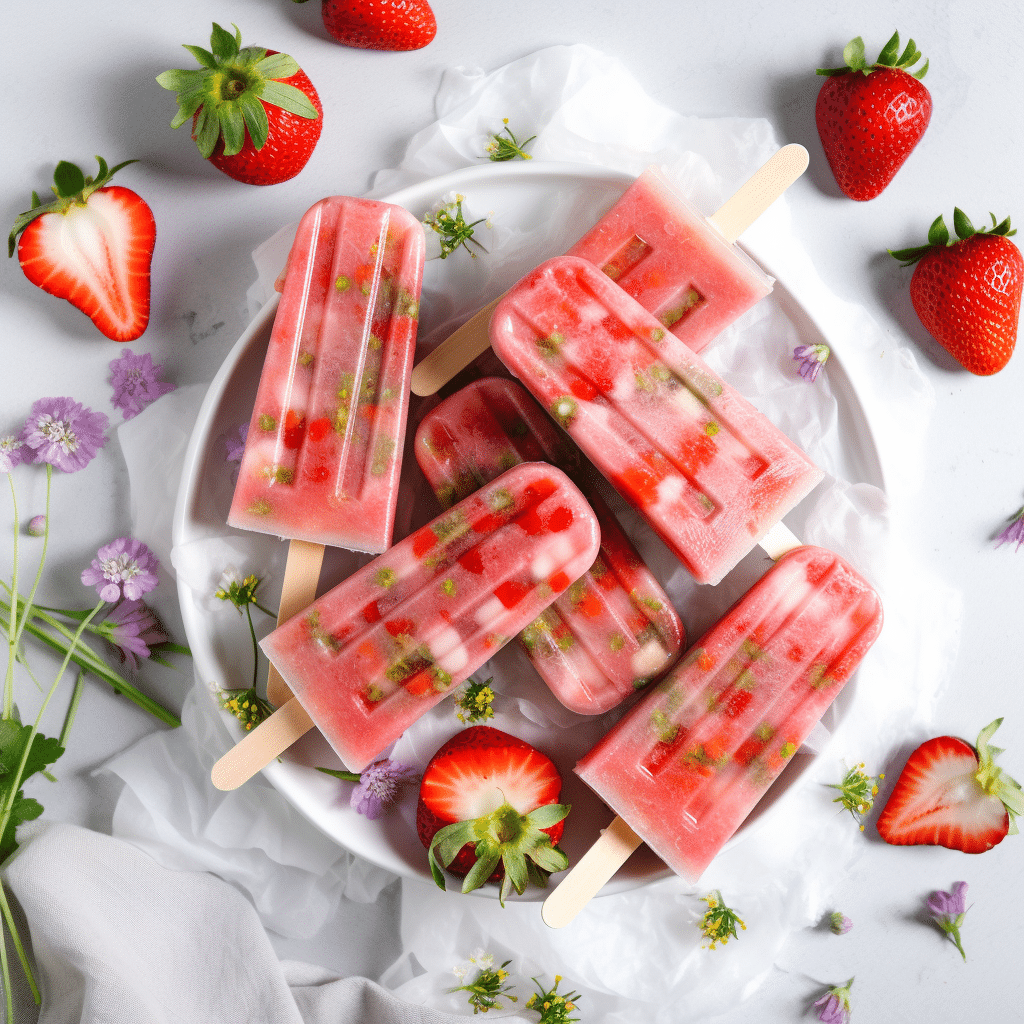 Strawberry Popsicles for Kids Recipe